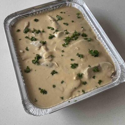 Lengua in Creamy Mushroom Sauce